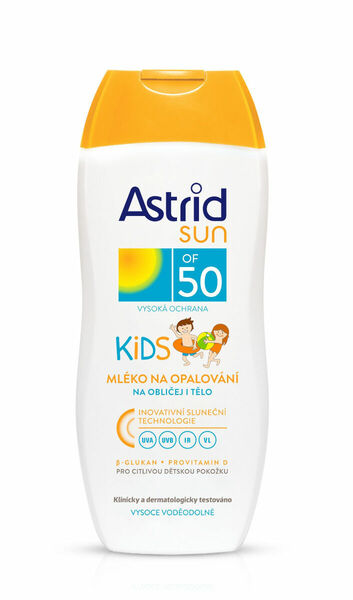 Astrid SUN Dětské mléko na opalování OF 50 200 ml porovnat ceny