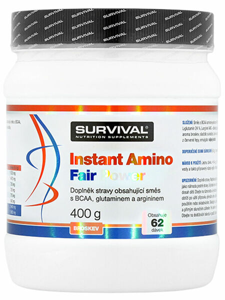 Survival Nutrition Instant Amino Fair Power broskev 400g porovnat ceny