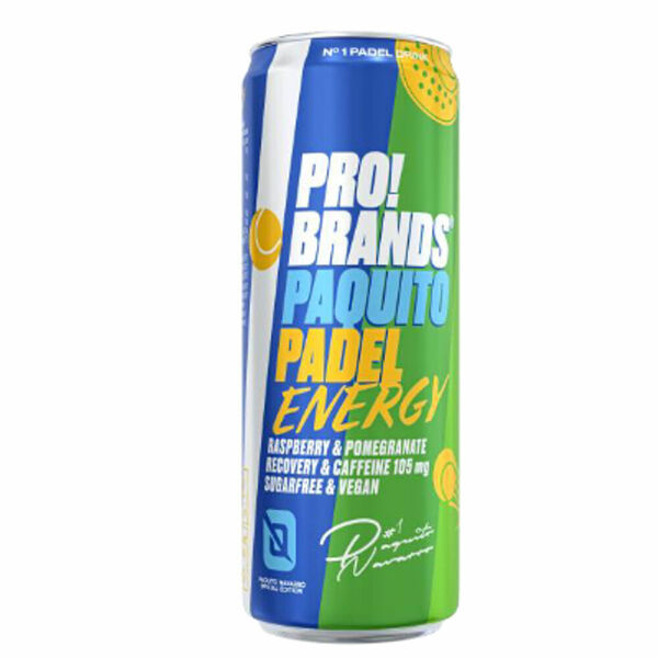 PROBRANDS Energetický drink PAQUITO PADEL malina a granátové jablko 330 ml porovnat ceny