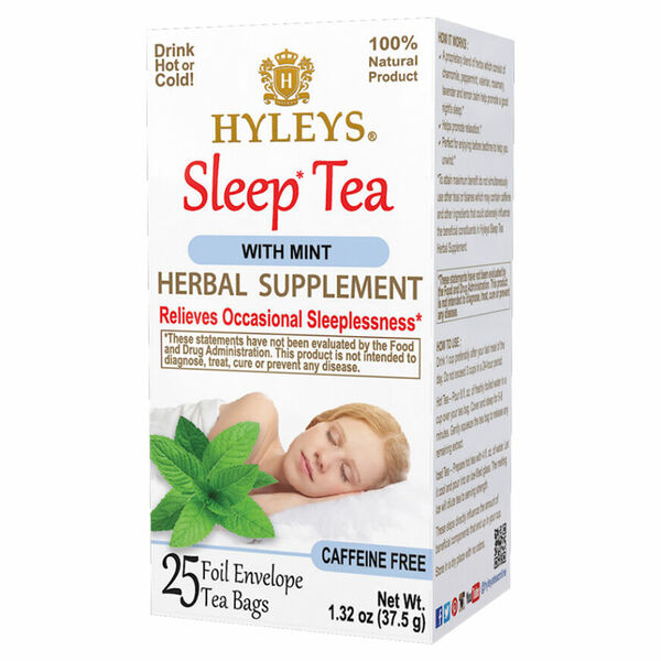 HYLEYS Sleep tea herbal supplement mint přebal 25 sáčků porovnat ceny