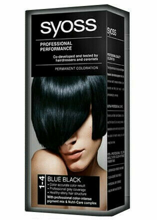 Syoss Professional Permanentní 1-4 barva na vlasy modročerná 50ml porovnat ceny