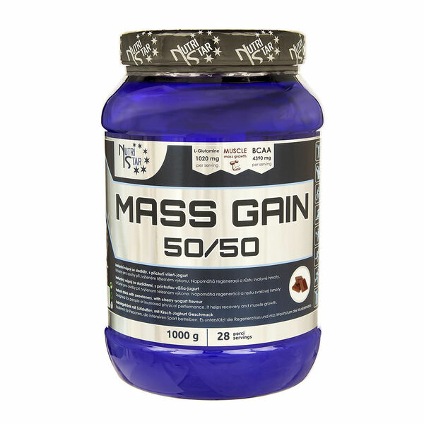 Nutristar MASS Gain 50/50 1000 g čokoláda porovnat ceny