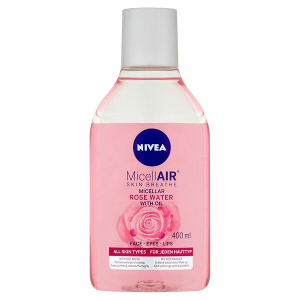 NIVEA MicellAir Dvoufázová čisticí micelární voda s růžovou vodou 400 ml porovnat ceny
