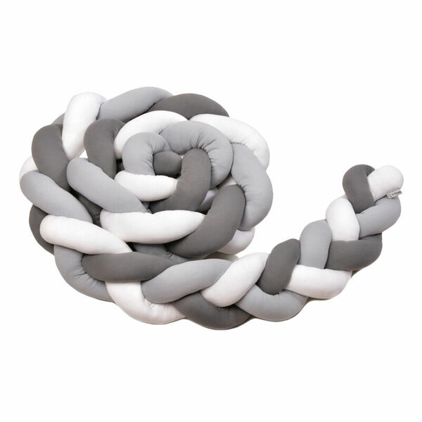T-Tomi Pletený mantinel 220 cm White+Grey+Anthracite 1ks porovnat ceny
