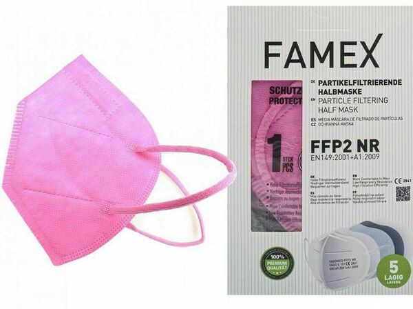 Famex Respirátor FFP2 Růžová 10ks porovnat ceny
