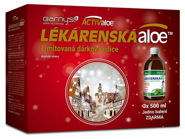 Barny's  Barnys Lékárenská aloe 3x500ml porovnat ceny