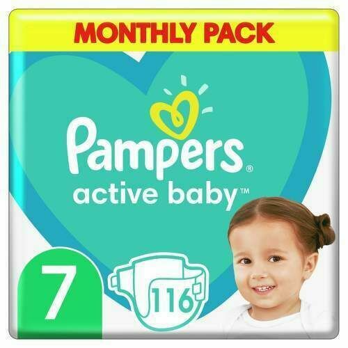Pampers Active Baby Pleny Monthy Box S7 15+ kg 116ks porovnat ceny