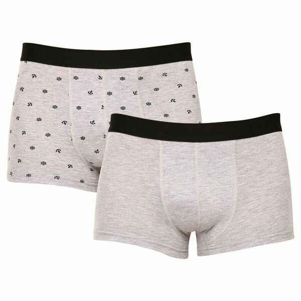 Molvy 2PACK pánské boxerky šedé (MP-1071-BEU) XXL porovnat ceny