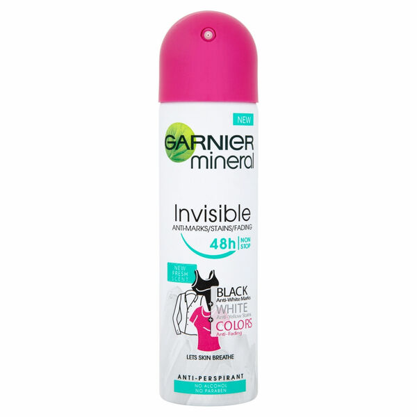 GARNIER Mineral Invisible Black White Colors Spray Fresh Minerální deodorant 150 ml porovnat ceny