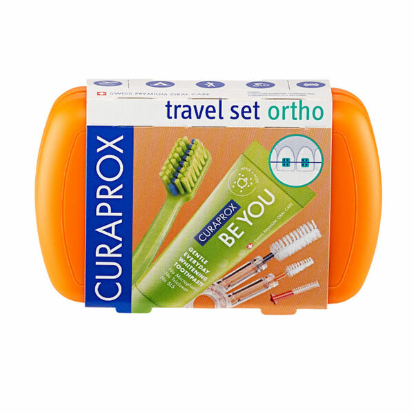 CURAPROX Travel set ORTHO oranžový 1 kus porovnat ceny