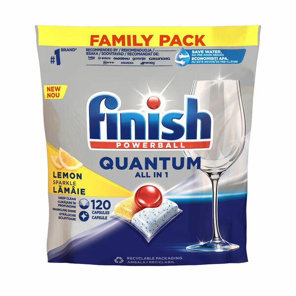 Finish Quantum All in 1 lemon sparkle kapsle do myčky 120 ks porovnat ceny