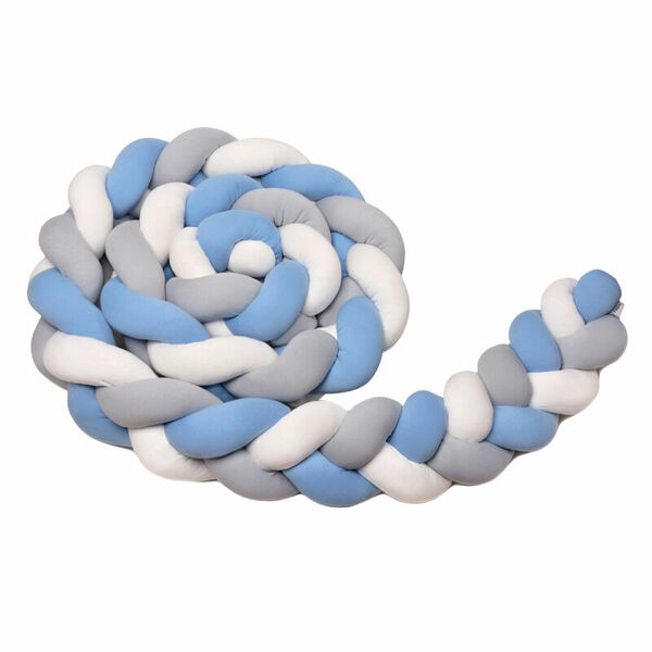 T-Tomi Pletený mantinel 220 cm White+Grey+Blue 1ks porovnat ceny