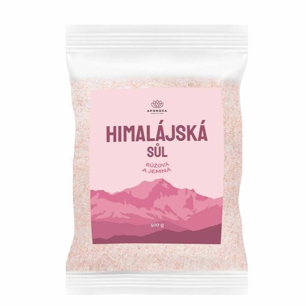 Aporosa Himalájská sůl růžová jemná 500g porovnat ceny