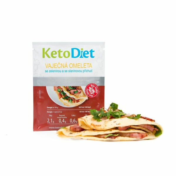 KETODIET Proteinová omeleta se slaninovou příchutí bez lepku 7 porcí porovnat ceny