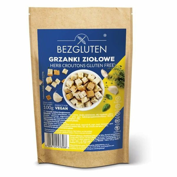 BEZGLUTEN Krutonky s bylinkami bez lepku 100 g porovnat ceny