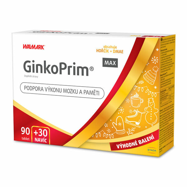 WALMARK GinkoPrim Max 90 + 30 tablet NAVÍC porovnat ceny