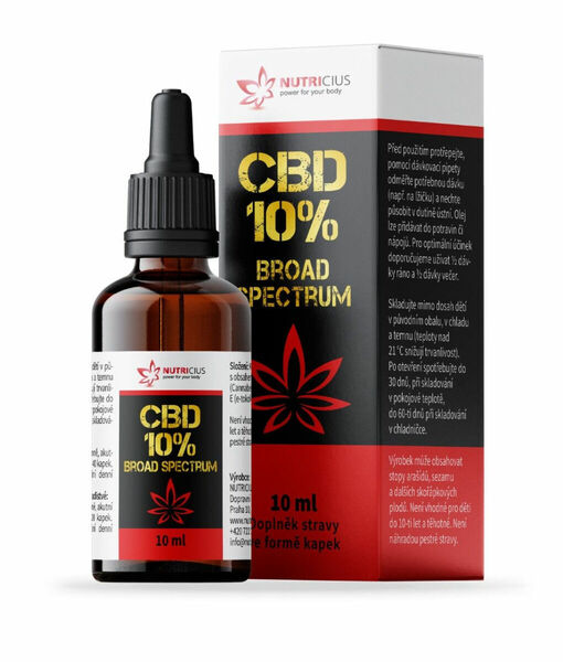 Cbd 10% Broad Spectrum Olej 10ml porovnat ceny