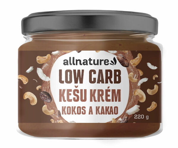 ALLNATURE Kešu krém low carb kokos a kakao 220 g porovnat ceny