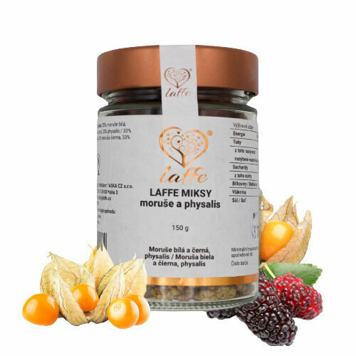 LAFFE Miksy moruše bílá, moruše černá, physalis 200 g porovnat ceny