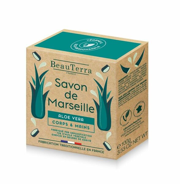 BeauTerra Marseillské tuhé mýdlo Aloe Vera 100 g porovnat ceny