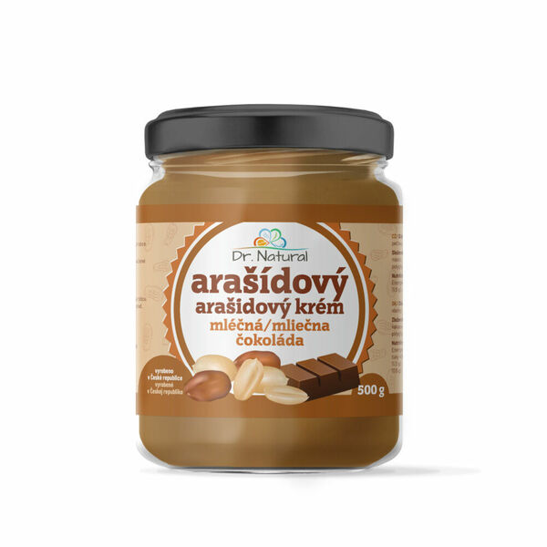 DR.NATURAL Arašídový krém s mléčnou čokoládou 500 g porovnat ceny