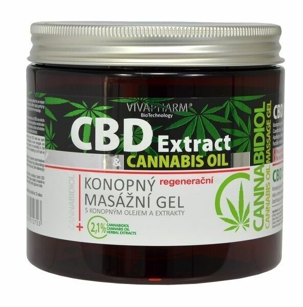 VivaPharm CBD Extract Regenerační masážní gel s konopným olejem 650ml porovnat ceny
