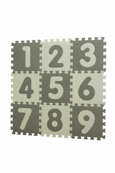 Baby Dan hrací podložka puzzle Grey s čísly 90x90cm porovnat ceny