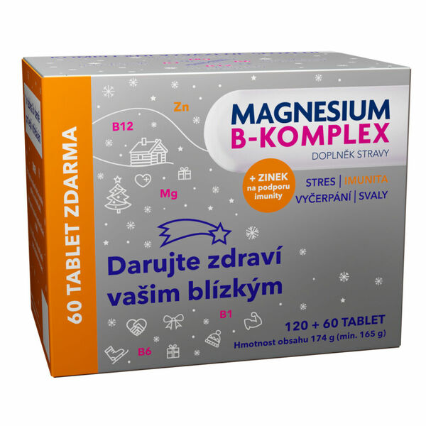 Magnesium B-komplex Vánoce Glenmark Tbl.120+60 porovnat ceny