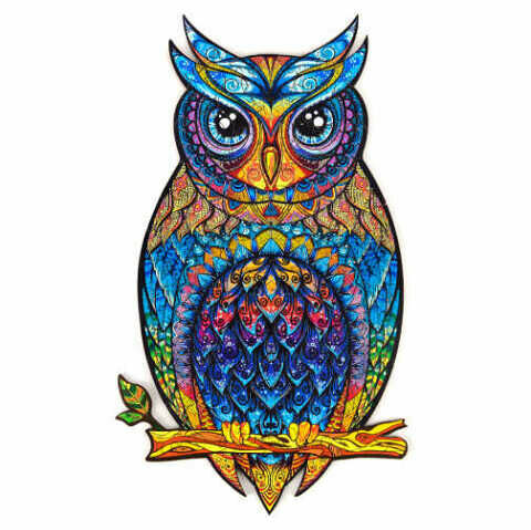 UNIDRAGON Dřevěné puzzle charming owl velikost M porovnat ceny