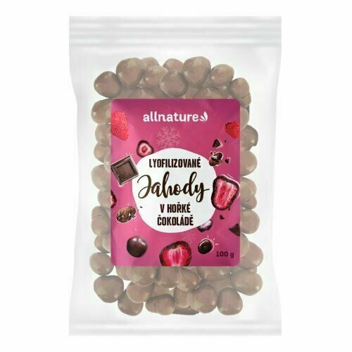 Allnature Mrazem sušené jahody v hořké čokoládě 100 g porovnat ceny