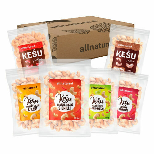 Allnature Balíček kešu 6 ks porovnat ceny
