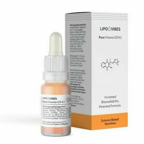 Lipovibes Pure Vitamin D3 K2 10ml porovnat ceny