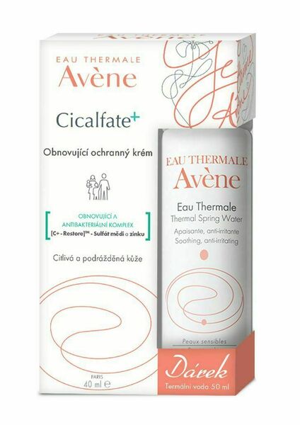 Avene Cicalfate Obnovující krém 40 ml + Termální voda 50 ml porovnat ceny