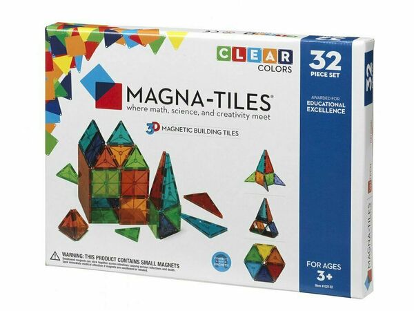 Valtech Magnetická stavebnice Magna Tiles 32 Clear průhledná porovnat ceny