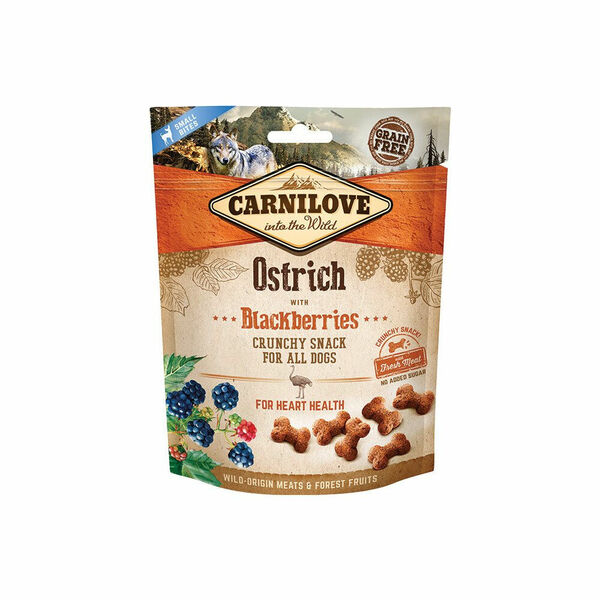 CARNILOVE Dog Crunchy Snack Ostrich&Blackberries 200g porovnat ceny