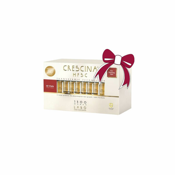Crescina HFSC 1300 Transdermic Ampule proti vypadávání vlasů pro ženy, pokročilé stádium Promo balíček (1+50% sleva) 40 ampulí porovnat ceny