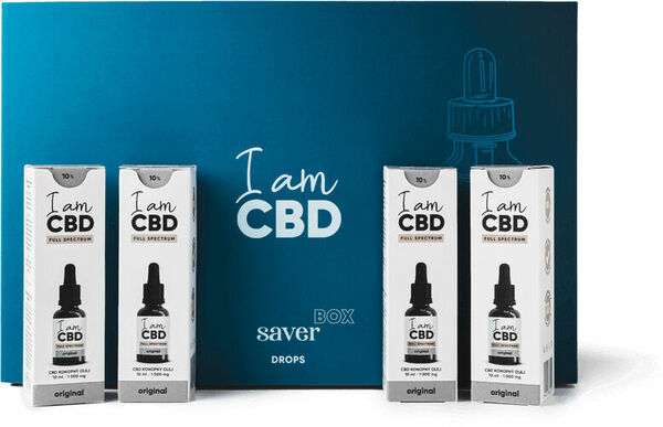 I am CBD Saver box - 4x Full Spectrum CBD kapky 10% original porovnat ceny