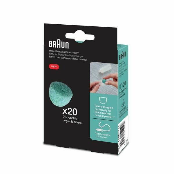 BRAUN Náhradní filtry pro manuální odsávačku hlenů BNF020EU 20ks porovnat ceny