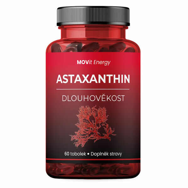 MOVIT ENERGY Astaxanthin dlouhověkost 60 tobolek porovnat ceny