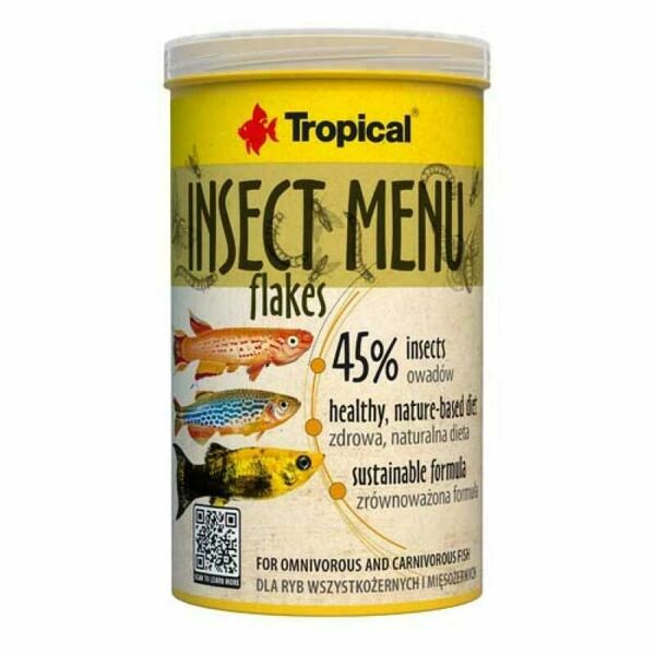 Tropical Insect Menu Flakes 1000ml/200g krmivo pro ryby s vysokým obsahem hmyzu porovnat ceny