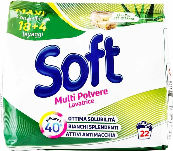 Soft Prací gel na bílé i barevné prádlo, Linfa Aloe, (18+4 pracích dávek) 1,32kg porovnat ceny