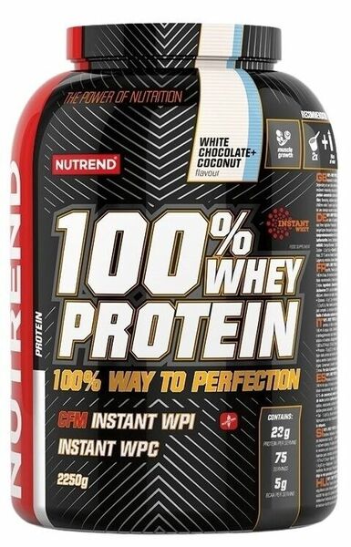 Nutrend 100% Whey Protein bílá čokoláda kokos 2250g porovnat ceny