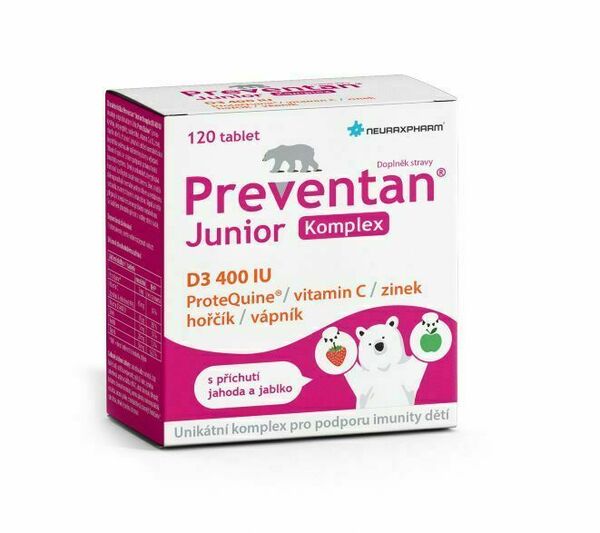 Preventan Junior Komplex D3 400 IU 120 tablet porovnat ceny