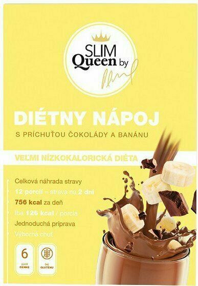 SLIM Queen Dietní nápoj čokoláda-banán 396 g porovnat ceny