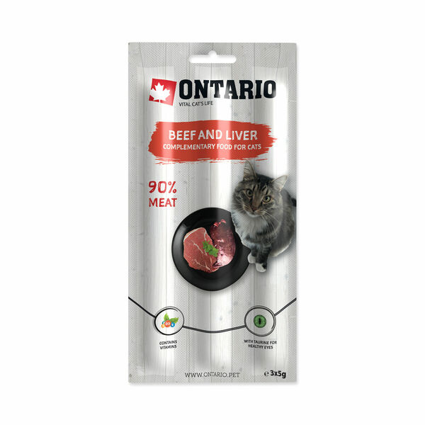 Ontario Tyčinky Hovězí a játra 3x5 g porovnat ceny