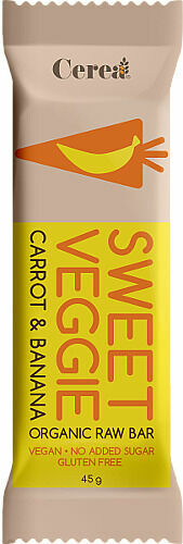 Cerea  SWEET VEGGIE Bio tyčinka Mrkev & Banán raw 45g porovnat ceny
