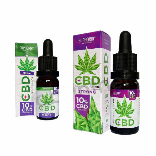 Euphoria CBD konopný olej full spectrum 10% 10ml porovnat ceny