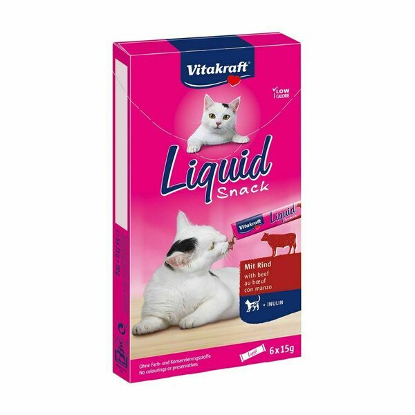 Vitakraft Liquid Snack hovězí a inulin 6x15 g porovnat ceny
