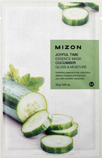 Mizon Joyful Time Essence Mask Cucumber Plátýnková maska s rozjasňujícím a hydratačním účinkem 23g porovnat ceny