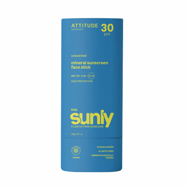 Attitude 100% minerální ochranná tyčinka na obličej a rty Dětská (SPF30) bez vůně 20 g porovnat ceny